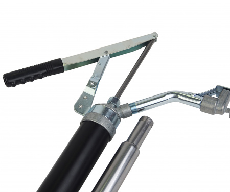 Насос RF-490B ручной рычажный телескопический с краником для раздачи масла на бочку (пр.-ть 340гр./ход, раб. t  -20+40гр.) ROCKFORCE /1/8