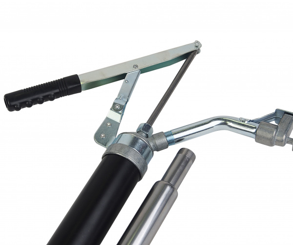 Насос RF-490B ручной рычажный телескопический с краником для раздачи масла на бочку (пр.-ть 340гр./ход, раб. t  -20+40гр.) ROCKFORCE /1/8