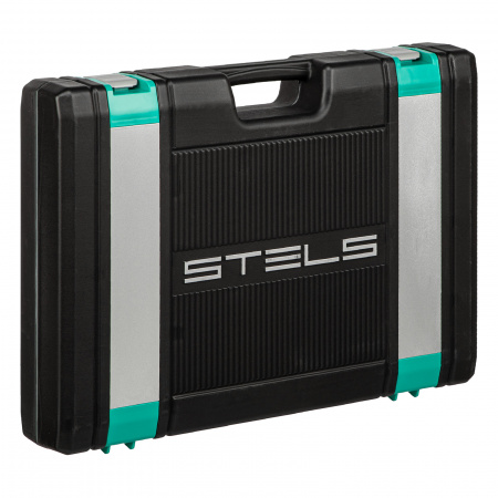 Набор инструментов, 1/2",3/8", 1/4", CrV, пластиковый кейс 142 предмета Stels Набор инструментов, 1/2",3/8", 1/4", CrV, пластиковый кейс 142 предмета Stels
