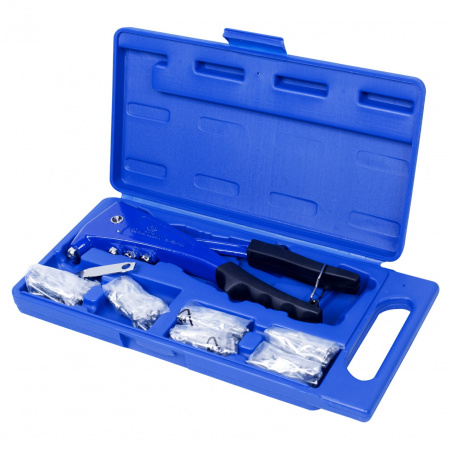 Заклепочник 2,4 - 4,8 мм, с набором заклепок, 121 предмет KING TONY 21-20-07MR