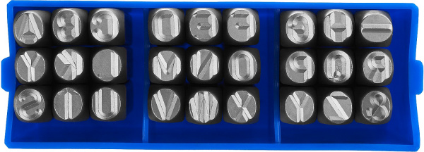 ЗУБР 8 мм, латиница, штамповочные буквенные клейма, Профессионал (21505-08)