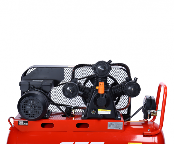 GTE Компрессор пневматический 220В 3.0кВт 8атм. 400л/мин. ресивер-100л поршневой ременной GTE