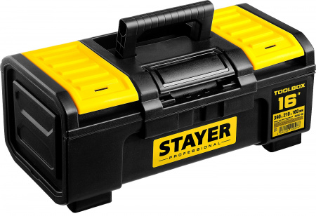 STAYER TOOLBOX-16, 390 х 210 х 160, Пластиковый ящик для инструментов, Professional (38167-16)