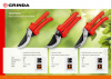 GRINDA G-35, 200 мм, закаленные лезвия, тефлоновое покрытие, пластиковые рукоятки, плоскостной секатор (40212)