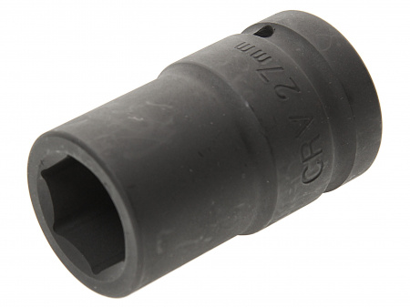 Головка торцевая  27мм 1" 6-гранная ударная удлиненная L=75мм ROCKFORCE RF-4857527 /1