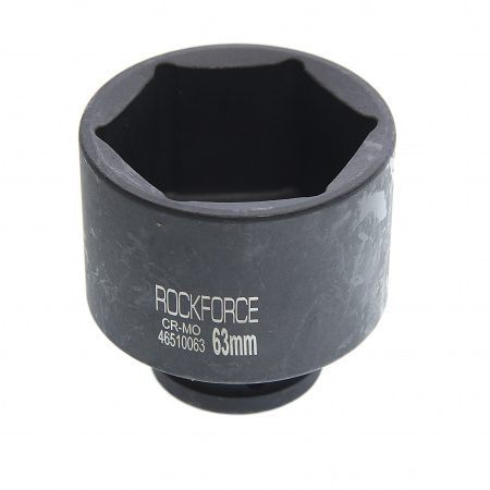 Головка торцевая 63мм 3/4" 6-гранная ударная удлиненная L=90мм ROCKFORCE RF-46510063 /1/20