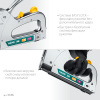 KRAFTOOL EXTREM 36, тип 36 (L) калибр 20GA (10 - 14 мм)/28, кабельный рессорный степлер (3186)