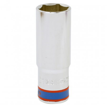 Головка торцевая глубокая шестигранная 1/2", 21 мм KING TONY 423521M