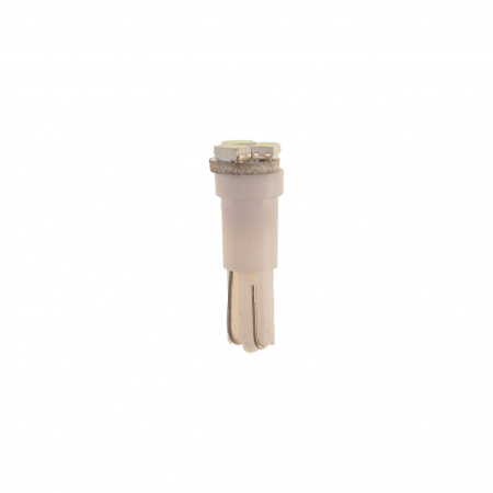 Автолампа T5 (W2*4.6d) 3 SMD 3020 WHITE 6000K 21лм   12V MEGAPOWER /10 /100