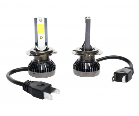 Автолампа MisMINI H7 LED 2 COB 18W с радиатором (2шт) 12-24V /1/ 150