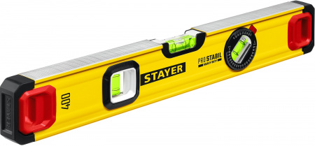 STAYER PRO STABIL, 400 мм, усиленный профиль, уровень с поворотным глазком, Professional (3471-040)