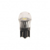 Автолампа T10W (W2,1x9,5d) 1 SMD 5050 WHITE 6000K 20лм   12V MEGAPOWER /10 /100