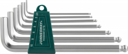 H05SM107S Комплект угловых шестигранников LONG с шаром 2,5-10мм, 7 предметов S2 материал H05SM107S Комплект угловых шестигранников LONG с шаром 2,5-10мм, 7 предметов S2 материал