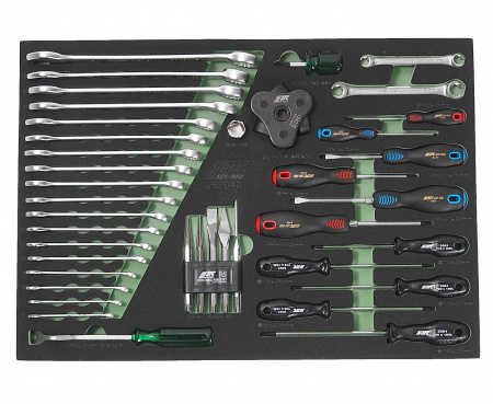 JTC Набор инструментов 40 предметов слесарно-монтажный в ложементе JTC JTC Набор инструментов 40 предметов слесарно-монтажный в ложементе JTC