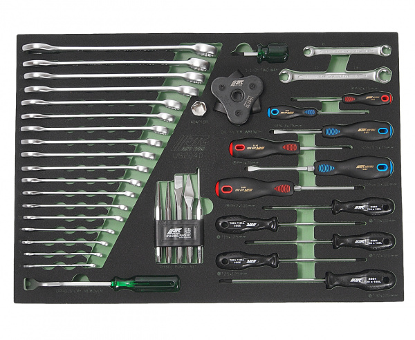 JTC Набор инструментов 40 предметов слесарно-монтажный в ложементе JTC JTC Набор инструментов 40 предметов слесарно-монтажный в ложементе JTC