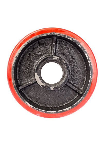 Колесо полиуретановое 160х50 мм без подшипника для тележек гидравлических JC/DF-III/DB/BFC Колесо полиуретановое 160х50 мм без подшипника для тележек гидравлических JC/DF-III/DB/BFC