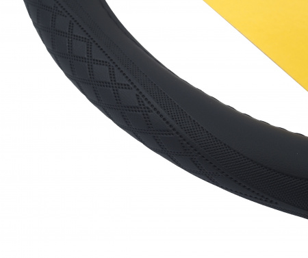 Оплетка руля CP-2010 BLACK (M) "CAR PERFORMANCE" экокожа AUTOPROFI 1/25