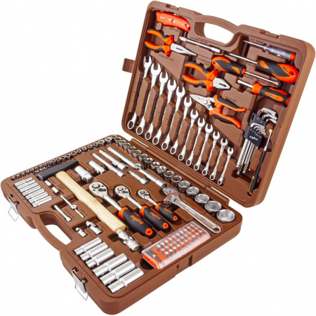 OMT131S (OMT131S18) Набор инструмента универсальный 1/4", 3/8" и 1/2"DR, 131 предмет