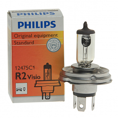 Автолампа R2 (45/40) P45t-41  12V PHILIPS /1/10/200
