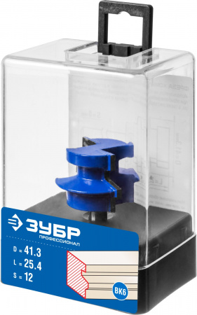 ЗУБР 41.3 x 25,4 мм, хвостовик 8 мм, фреза комбинированная универсальная, Профессионал (28729-41.3)