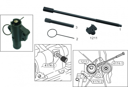 JTC Набор фиксаторов валов и натяжного устройства приводного ремня ГРМ (HYUNDAI,MITSUBISHI) JTC