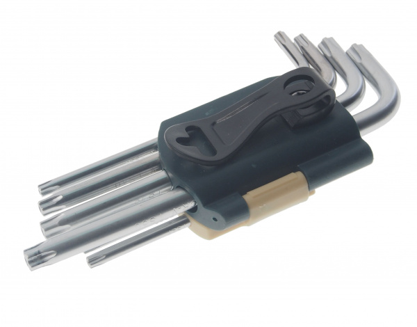 Набор ключей RF-50913 Г-образных TORX 5-лучевых, 9пр.(TS10,TS15,TS20,TS25,TS27,TS30,TS40,TS45,TS50 с отверстием)в пластиковом держателе ROCKFORCE Набор ключей RF-50913 Г-образных TORX 5-лучевых, 9пр.(TS10,TS15,TS20,TS25,TS27,TS30,TS40,TS45,TS50 с отверстием)в пластиковом держателе ROCKFORCE