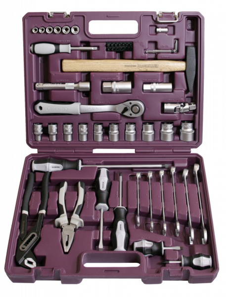TS056 Набор инструмента универсальный 1/4", 1/2"DR, 56 предметов TS056 Набор инструмента универсальный 1/4", 1/2"DR, 56 предметов