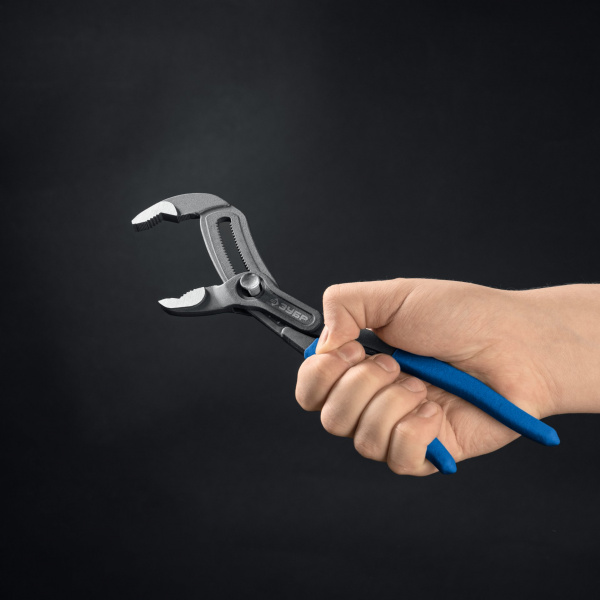 ЗУБР Профи 250 мм, захват 60 мм, CrV, переставные клещи с быстрым перемещением (22441-25)