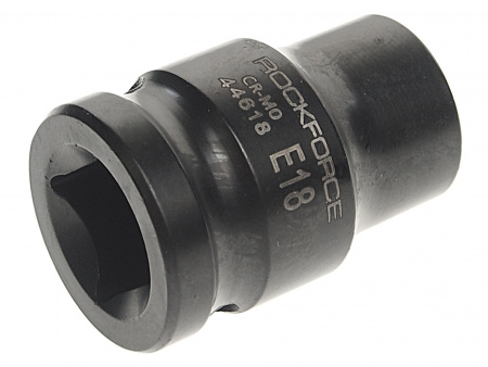 Головка торцевая TORX ударная 1/2", E18 ROCKFORCE RF-44618 /1/10/240 Головка торцевая TORX ударная 1/2", E18 ROCKFORCE RF-44618 /1/10/240