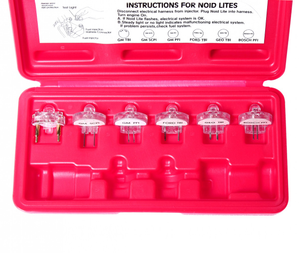 JTC Набор индикаторов для проверки сигналов электронных систем впрыска (TBI,PFI,SCPI) в кейсе JTC