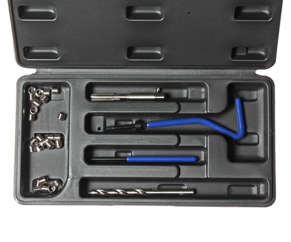 JTC Набор инструментов и вставок для восстановления резьбы М6х1.0мм L=8.0мм 24 предмета JTC