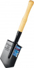 ЗУБР ПРОФИ-5С, 150х185х510мм, полотно рессорная сталь 1.6мм закалено, дерев. черенок высш. сорт, туристическая лопата, ПРОФЕССИОНАЛ (39458)