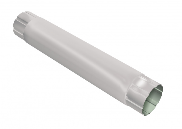 Круглая труба соединительная Оптима D90 1м RAL9003