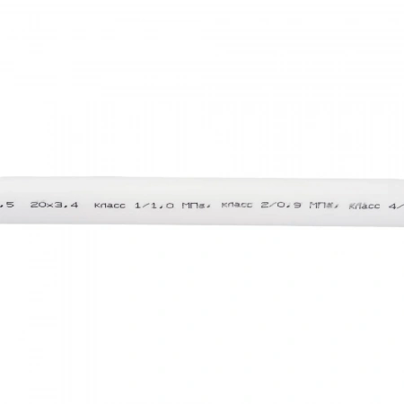 Труба Gigant PP-R белая, армированная стекловолокном Т 90°С SDR 6 (PN 25) 20x3.4 мм, 2 м GSG-7