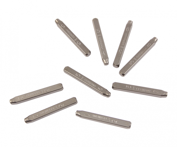 JTC Клейма цифровые 5мм (HRC 60+-2град. DIN 1451) JTC