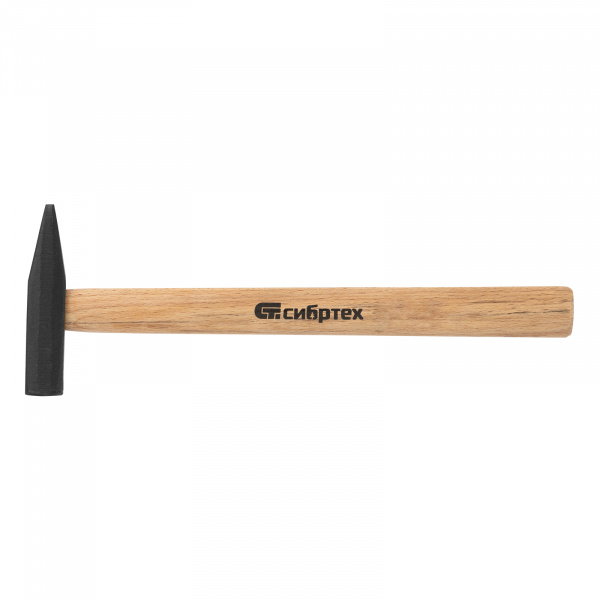 Молоток слесарный 300 г, квадратный боек, деревянная рукоятка Сибртех