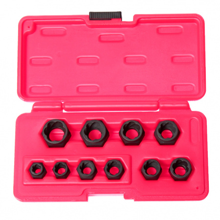 JTC Набор головок для поврежденных болтов и гаек 8-19мм 10 предметов в кейсе JTC