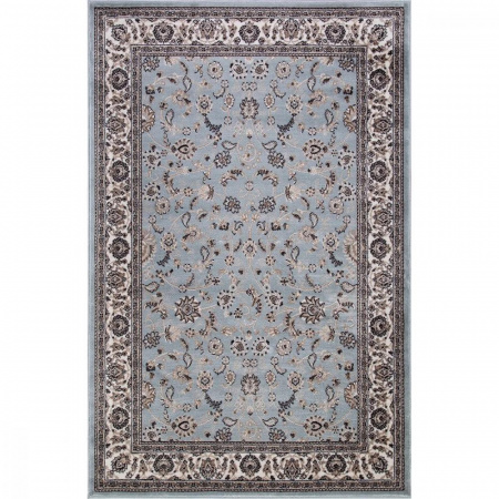 Ковер жаккардовый двухполотный VALENCIA DELUXE  2*3 "Грация" Светло- Синий- Коричневый (6)