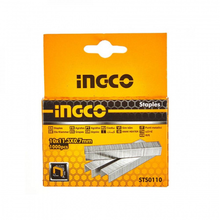 Скобы  8*0,7 мм для мебел. степлера тип53 INGCO STS0108 (1000)