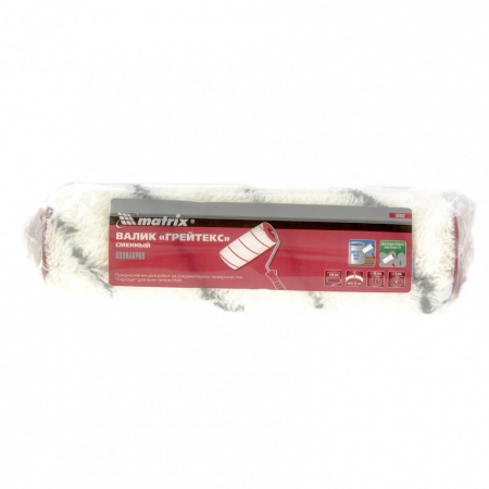 Валик сменный "Грейтекс", 180 мм, ворс 12 мм, D 36 мм, D ручки 6 мм, полиакрил Matrix