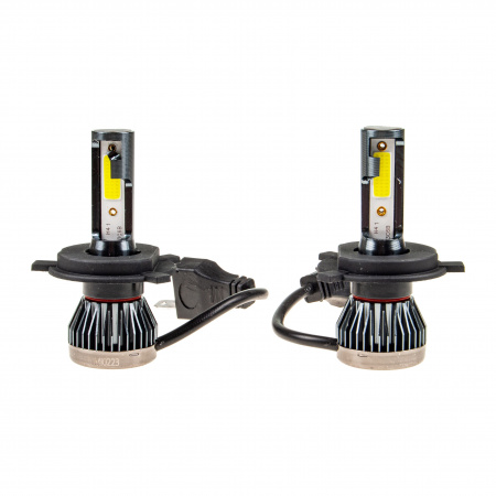 Автолампа MisMINI H4 LED 2 COB 18W с радиатором (2шт) 12-24V /1/ 150
