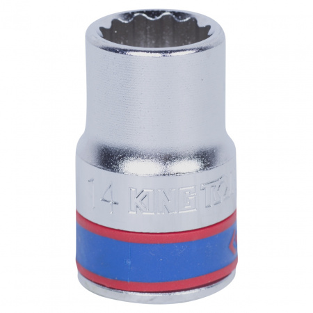 Головка торцевая стандартная двенадцатигранная 1/2", 14 мм KING TONY 433014M