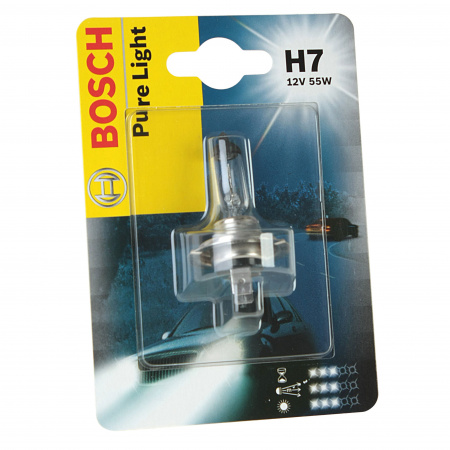 Автолампа H7 (55) PX26d+90% PLUS 90 (блистер) 12V BOSCH /1
