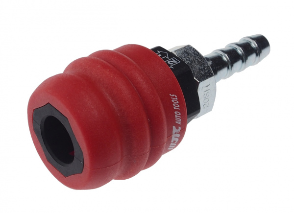 JTC Переходник для компрессора 9мм быстросъемный штуцер "елочка" композитный двухрежимный JTC