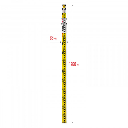 KRAFTOOL GR 5, геодезическая рейка (34730)