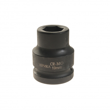 Головка торцевая 19мм 3/4" 6-гранная ударная L=50мм ЭВРИКА ER-95907  1/48