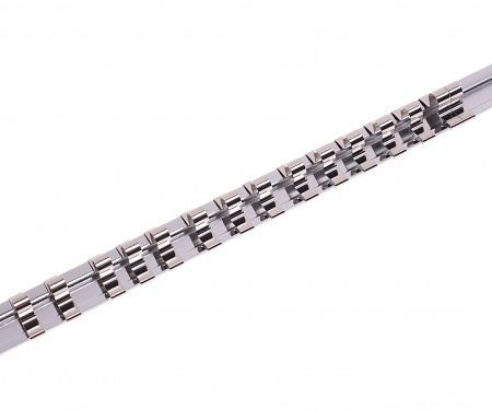 Держатель головок RF-819230: 1/4"DR металлическая рейка, 30 зажимов 560мм ROCKFORCE /1/10