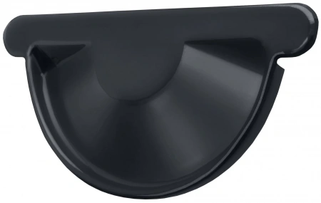 Заглушка желоба Оптима D125 RAL8017