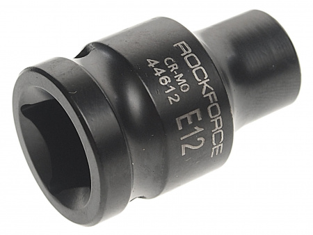 Головка торцевая TORX ударная 1/2", E12 ROCKFORCE RF-44612 /1/10/240 Головка торцевая TORX ударная 1/2", E12 ROCKFORCE RF-44612 /1/10/240
