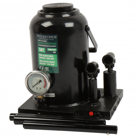 Домкрат гидравлический RF-TH905001 бутылочный 50т (выс.подъема 280-450мм) ROCKFORCE /1
